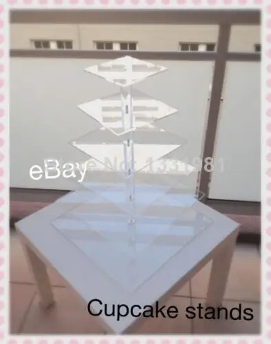 

Acrylic cake tower/Details about 6 Tier Large Square Pole Acrylic Cupcake Stand Cup Cake Display decoration