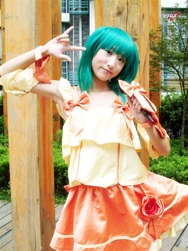 

Macross Frontier Ranka Lee Seikanhiko Performance Dress Cosplay Costume Custom Made 11