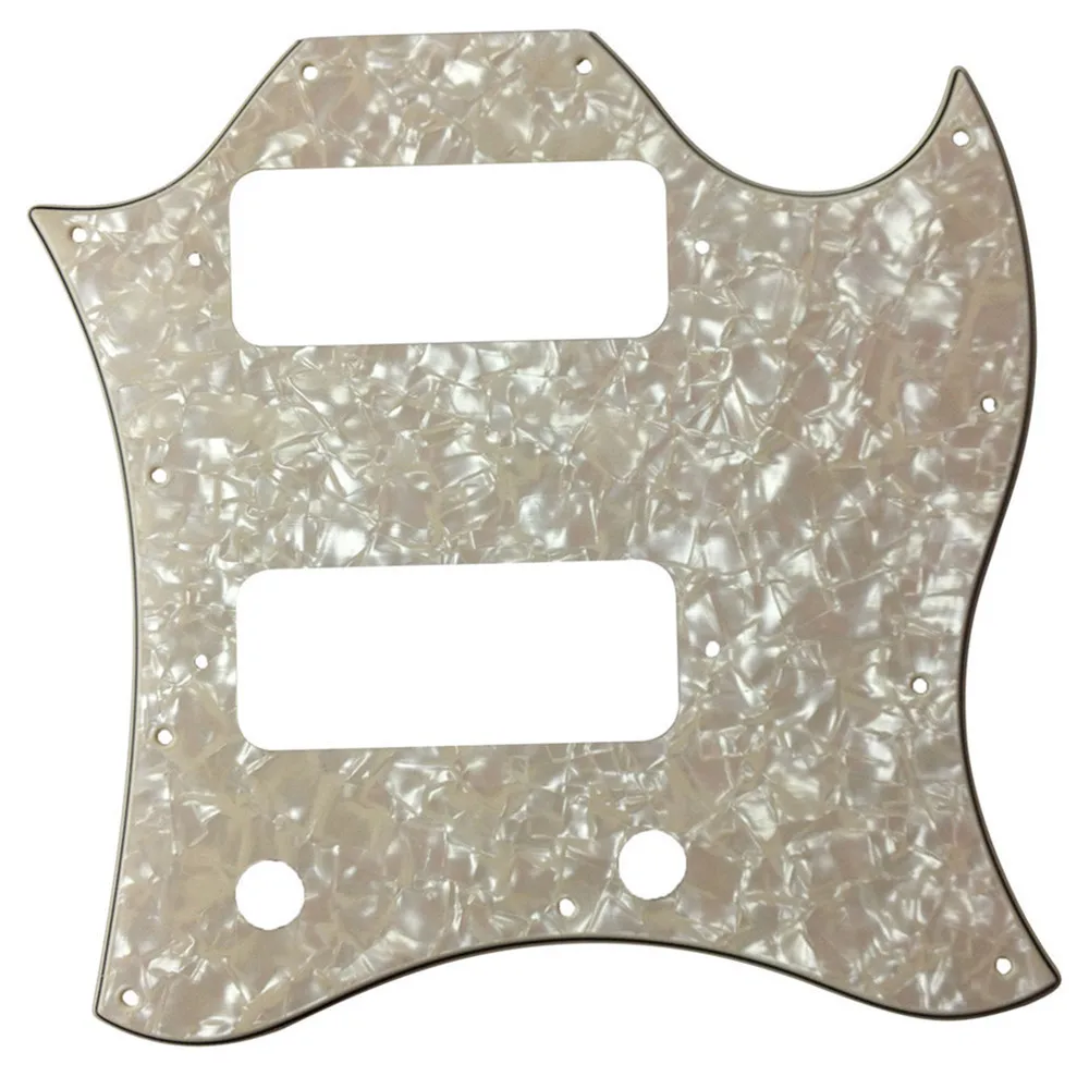 Pleroo Guitar Parts - For Standard Full SG Style Route P90 Pickups Guitar Pickguard Scratch Plate