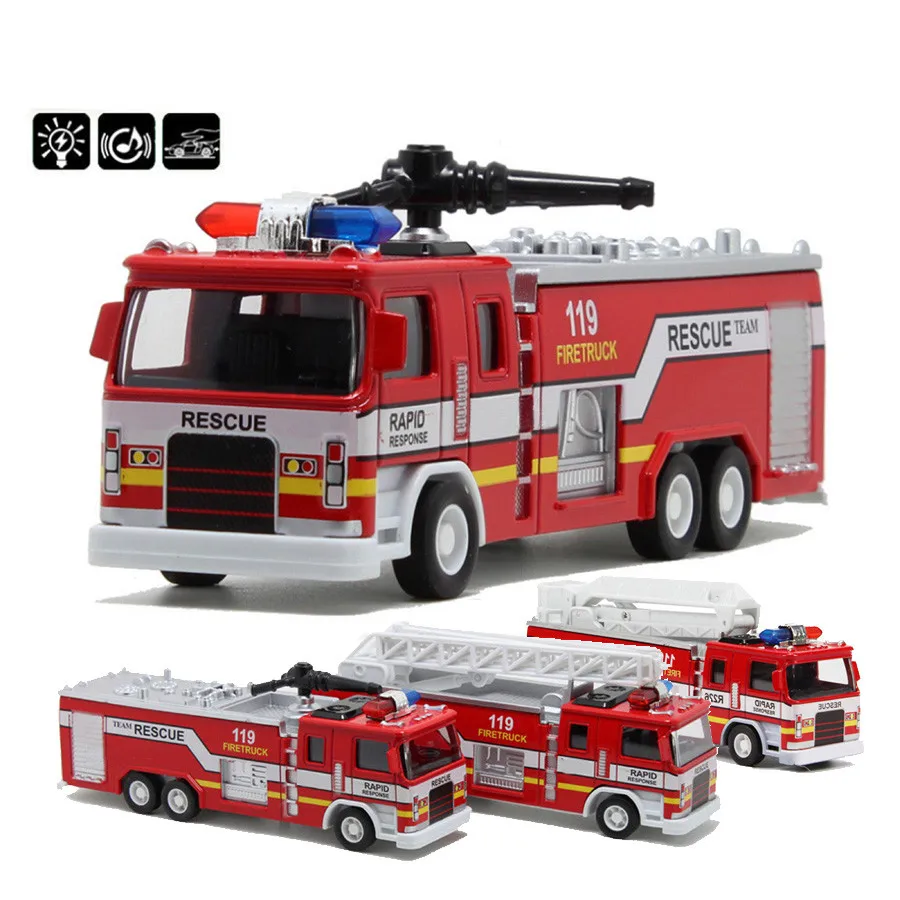 

High simulation 1:32 fire rescue car alloy model,die-cast metal sound and light back force special police model,free shipping