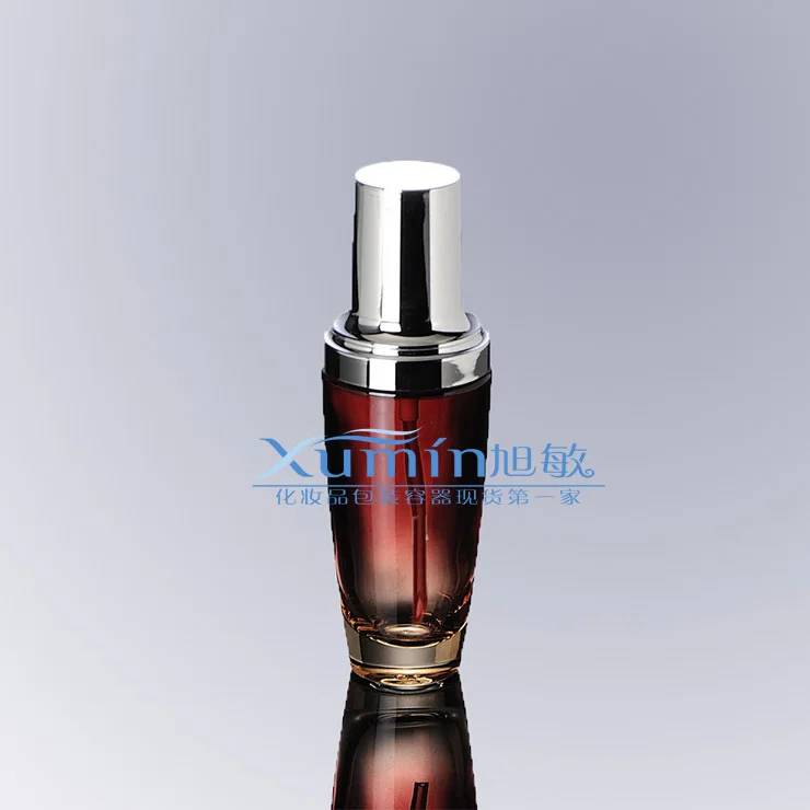 E2 Capacity 30ml  200pcs/lot Red satin black bottle bottle pressure mercury lotion bottle pump bottle