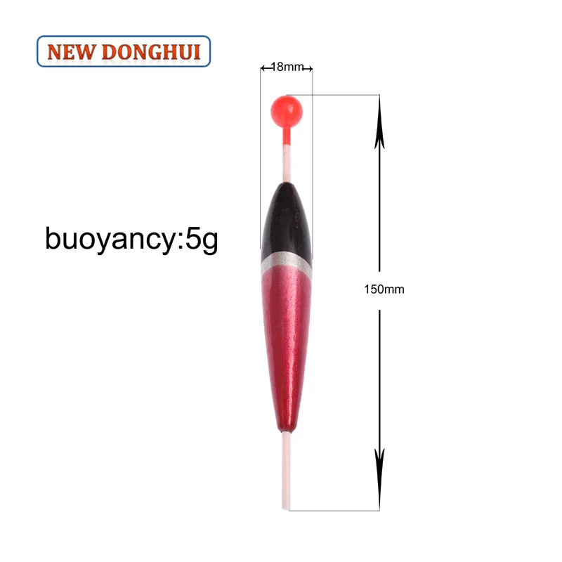 Newdonghui 10/30pcs Slide Carp Fishing Floats Set Buoy Bobber Float For Fishing Long Tail 5g 15CM Fishing Accessories Wedkarstwo