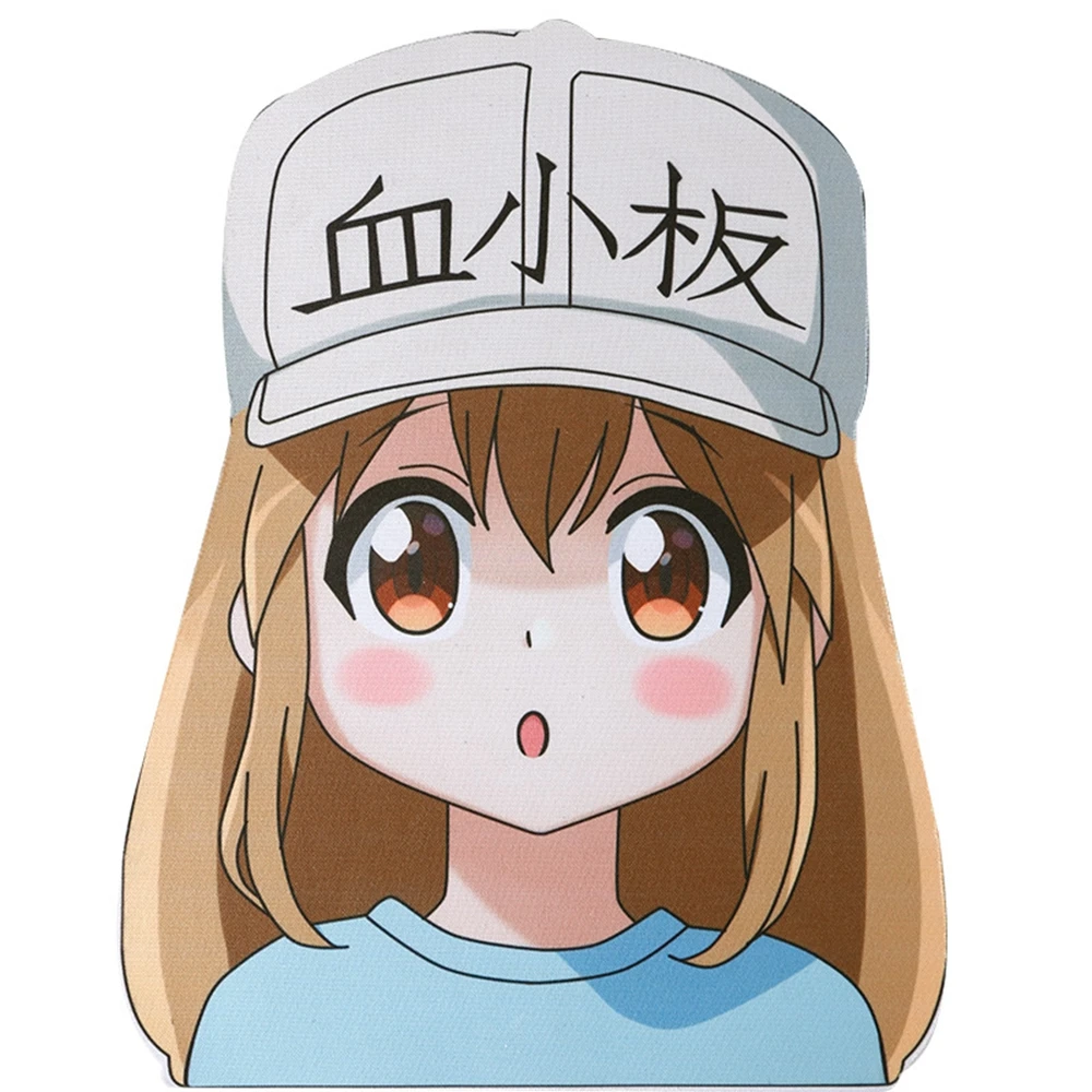 Anime JK Hataraku Saibou Platelet Cells at Work Cosplay Mouse Pad Mat Rubber Mousepad Gift