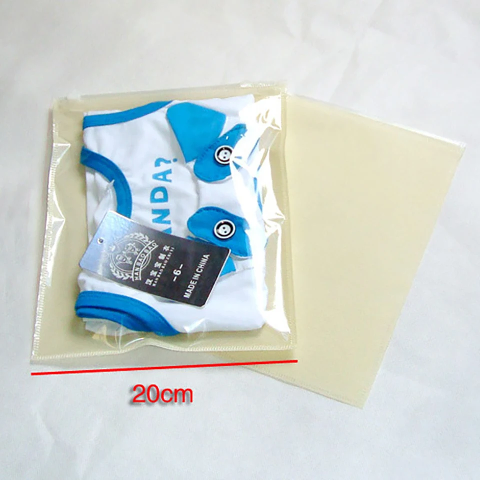 

Zipper top Child clothing bag 24*20cm slider zip lock beige non woven fabric bag 100pieces lot