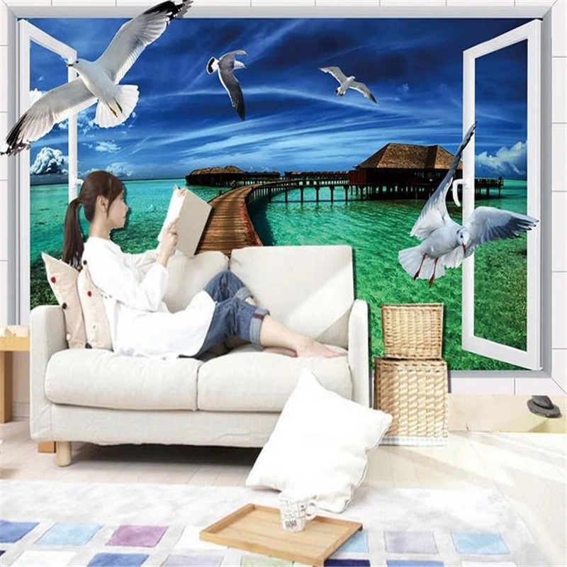 

beibehang size High Quickly HD mural 3d stereoscopic video wallpaper wall paper big sea papel de parede photo wallpaper