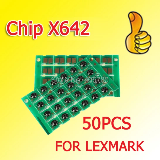 

wholesale 50pcs X642 toner chip compatible for Lexmark X644/X646/T640/642/644/645 ++