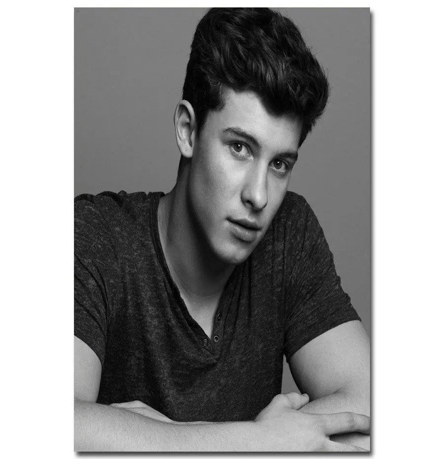 Hot New Shawn Mendes Singer Pop Music Star-Silk Art Poster Wall Sticker Decoration Gift