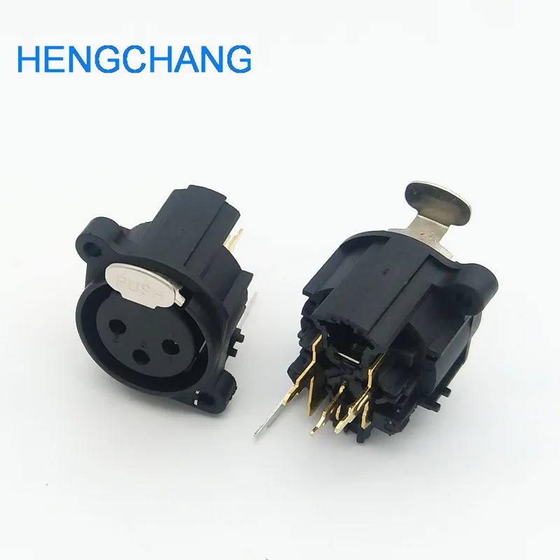 แชสซียึดแผงซ็อกเก็ตตัวเมีย XLR 3Pin 3Pin อะแดปเตอร์เชื่อมต่อ XLR