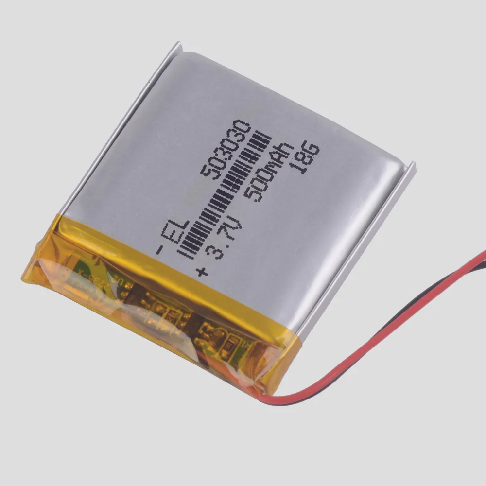 503030 3.7V 500mAh Rechargeable Lithium Li-ion Polymer Battery for DVR Mp3 GPS Navigator