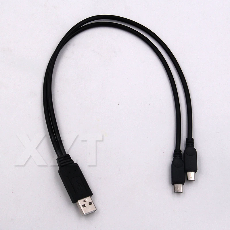 Cavo di trasferimento dati doppio cavo di ricarica USB femmina maschio 2 Micro USB splitter ricarica 2 per telefono Android