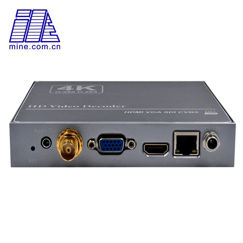 SDI Video Decoder SRT RTMP HLS UDP RTSP to SDI H265 1080p60 Decoding