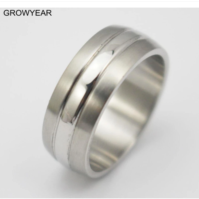 316L Stainless Steel Ring Mens Jewelry Wedding Band Silver Color Finger Ring Size 5.5 6 7 8 9 10 13 14