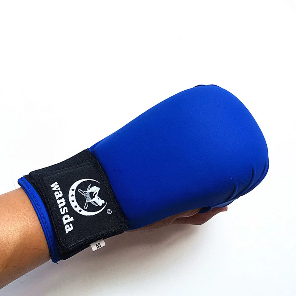 High Quality Leather Half Finger Women Men Children Karate Boxing Gloves 2 Colors Optional