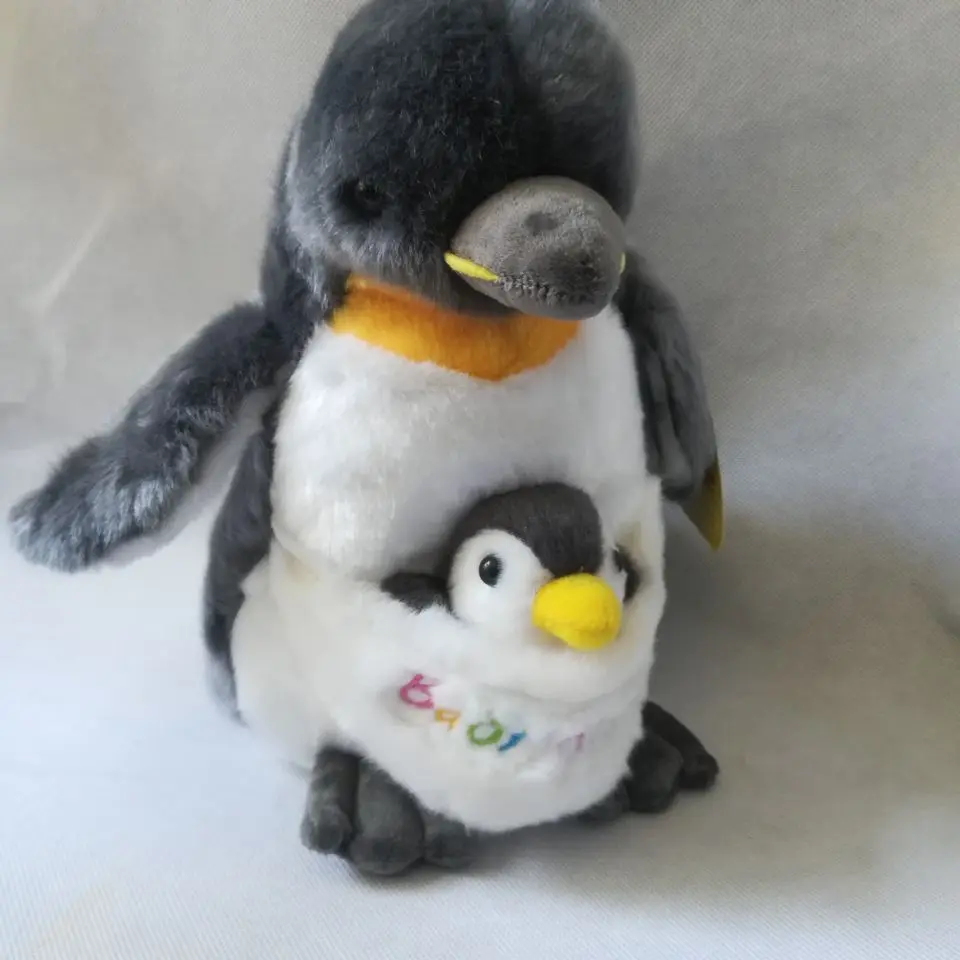 dark gray penguin about 28cm plush toy baby house penguin soft doll throw pillow toy birthday gift w1409