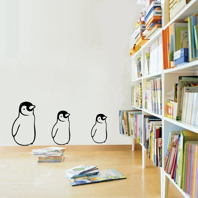 Cute Penguin Vinyl Sticker Car Window Laptop Decorative Mural Decals, Humor & Jokes Animal Penguin DIY Wall Sticker Home Decor
