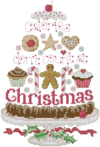 Fishxx Cross Stitch Kit A2493 [christmas cookies] 100% accurate water-soluble printing, hand embroidery needs. 11CT