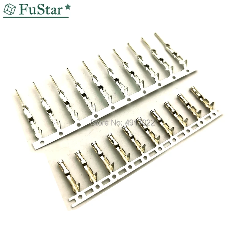 2.54mm Dupont reed Dupont Jumper Wire 2.54 Dupont languette Connector Terminal Pins Crimp Femal Male Pin Gold and Tin Plating