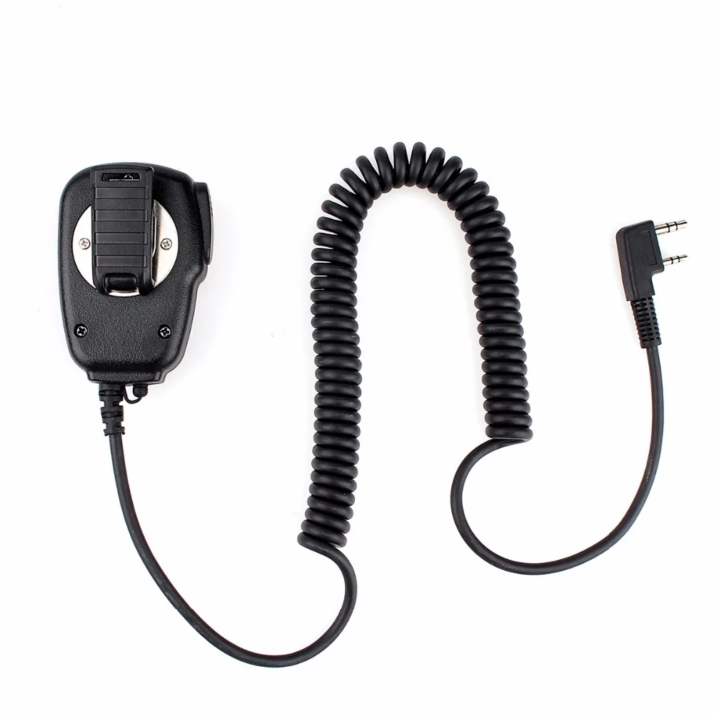 Walkie Talkie Microphone Speaker PTT Mic with 3.5mm Earpiece Jack For Kenwood For Baofeng UV 5R Quansheng UV K5