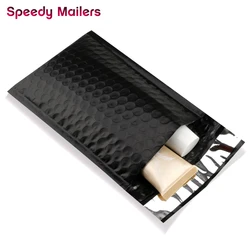 Speedy Mailers-sobres acolchados con autosellado, bolsas de correo negras, 10 unidades/4x7-Inch/120x180mm