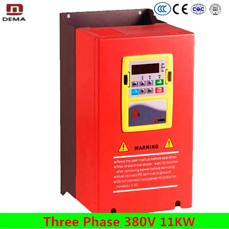 

DEMA D6B Series Heavy Duty 24A 380V 3 Phase Input VFD Inverter Variable Frequency Drive VFD 11kw for 3 Phase Asynchronous Motor