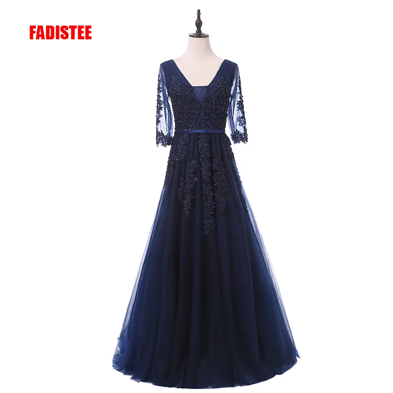 FADISTEE New arrival elegancka sukienka wieczorowa suknie wieczorowe Vestido de Festa luksusowe aplikacje suknia w dłuższym stylu frezowanie