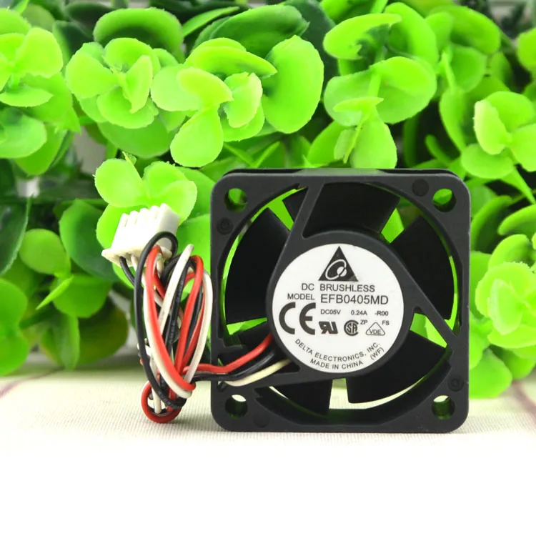 

Free Shipping Delta EFB0405MD -R00 4020 4cm 40mm DC 5V 0.24A 3-pin server inverter speed computer cpu blower axial cooling fans