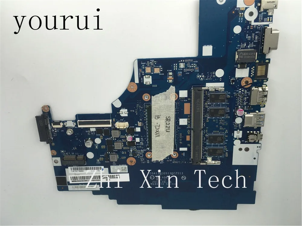 

yourui CG413&CG513 CZ513 NM-A982 For Lenovo Ideapad 310-15IKB Laptop Mainboard With i5-7200u 4GB Memory Test ok 100% original