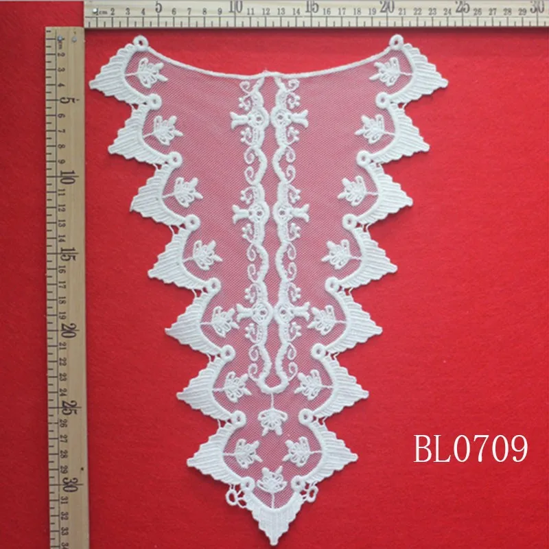 White Lace Fabric for DIY Craft, Cotton Fabric, Applique Patch, Sew, Neckline, Lace Fabric, Mori Girl Clothes, 1 Pc