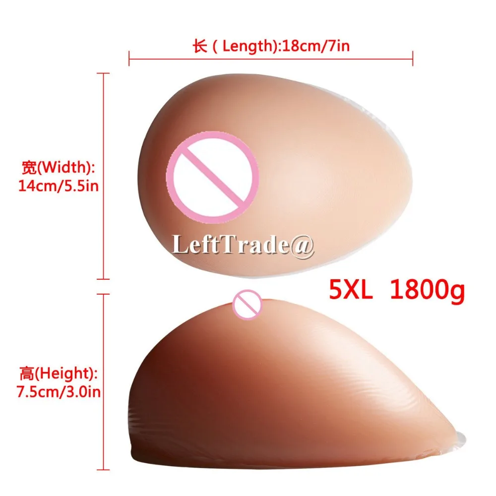 

1800g fake silicone breast form for man crossdressing transgender boob prosthesis realistic big F cup