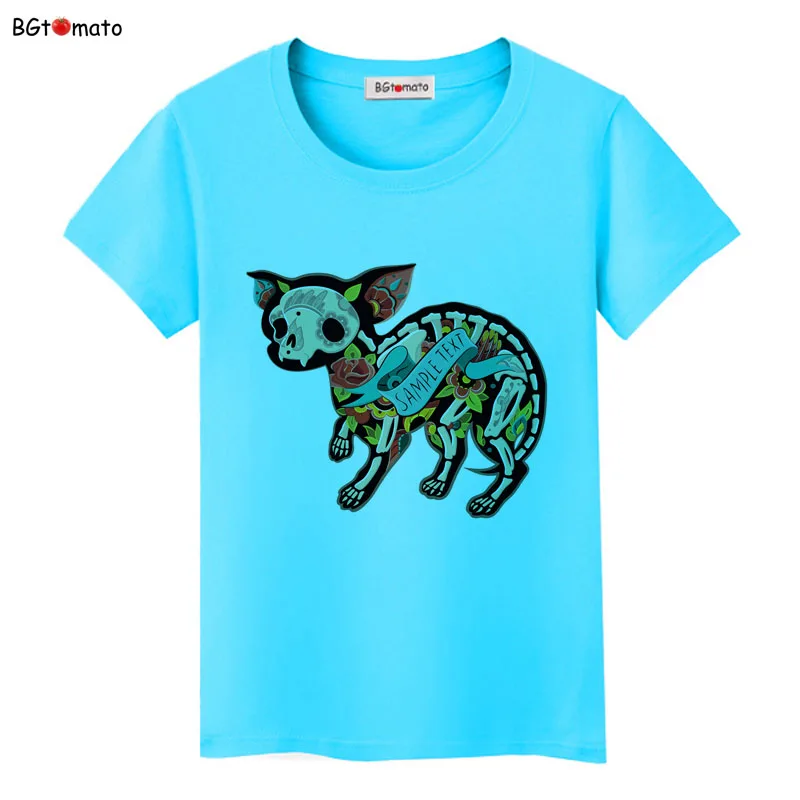 T-shirt dal design creativo Cool Art Camicie da donna di nuova moda di marca Camicie da gatto di marca T-shirt casual comode e di buona qualità