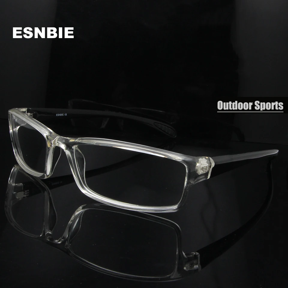 

ESNBIE Mens monturas de lentes hombre Prescription Glasses TR90 Flexible Eyeglasses Frames Men 6 Base oculos de grau