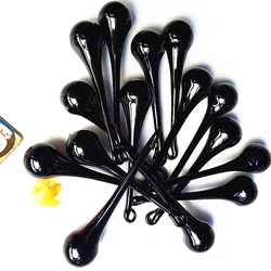 20PCS/LOT Black 20*80MM Glass Crystal Raindrop Suncatcher Hanging Chandelier Parts Party Curtain Centerpieces Wedding Decoration