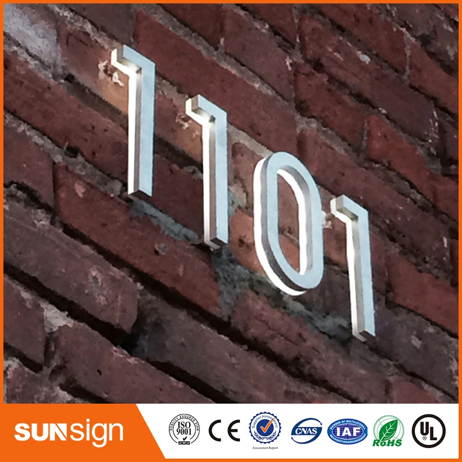 H 35cm Custom top quality bright house number light