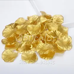 100pcs/lot Gold Silk Rose Petals Flower Celebration Wedding Party Banquet Decor Many Colors Decoration