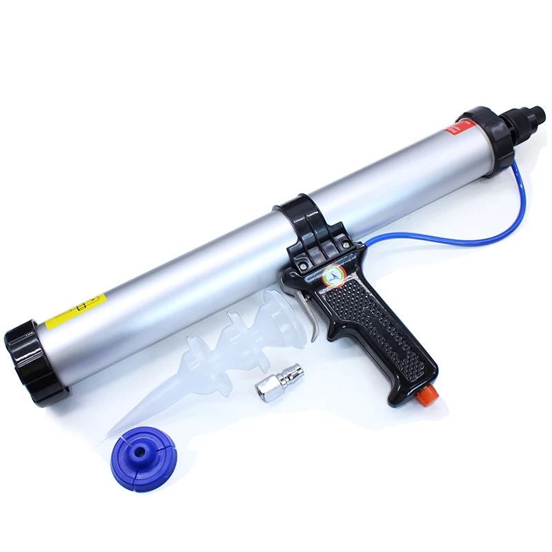 High Quality 15 inches 600ml Sausage Pneumatic Caulking Gun Silicone Sealant Gun Air Rubber Gun Caulk Applicator Tool