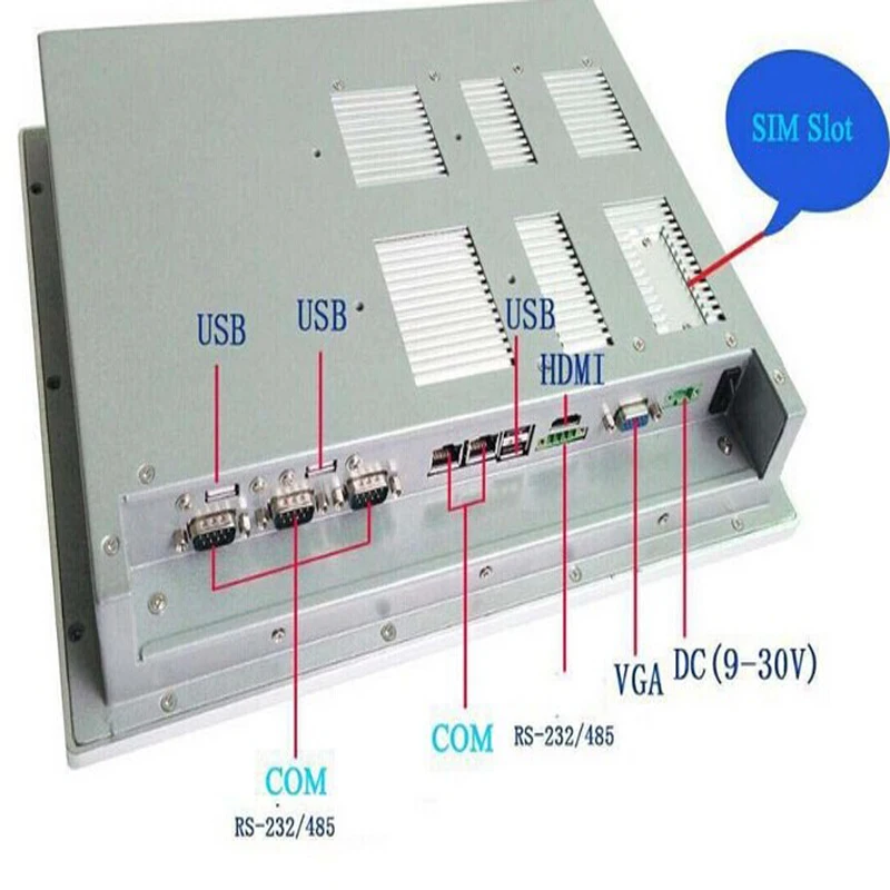 15 Inch Touch Screen Industrial Tablet PC 2LAN 2*RJ45 Intel RTL8111E fanless All In One computer