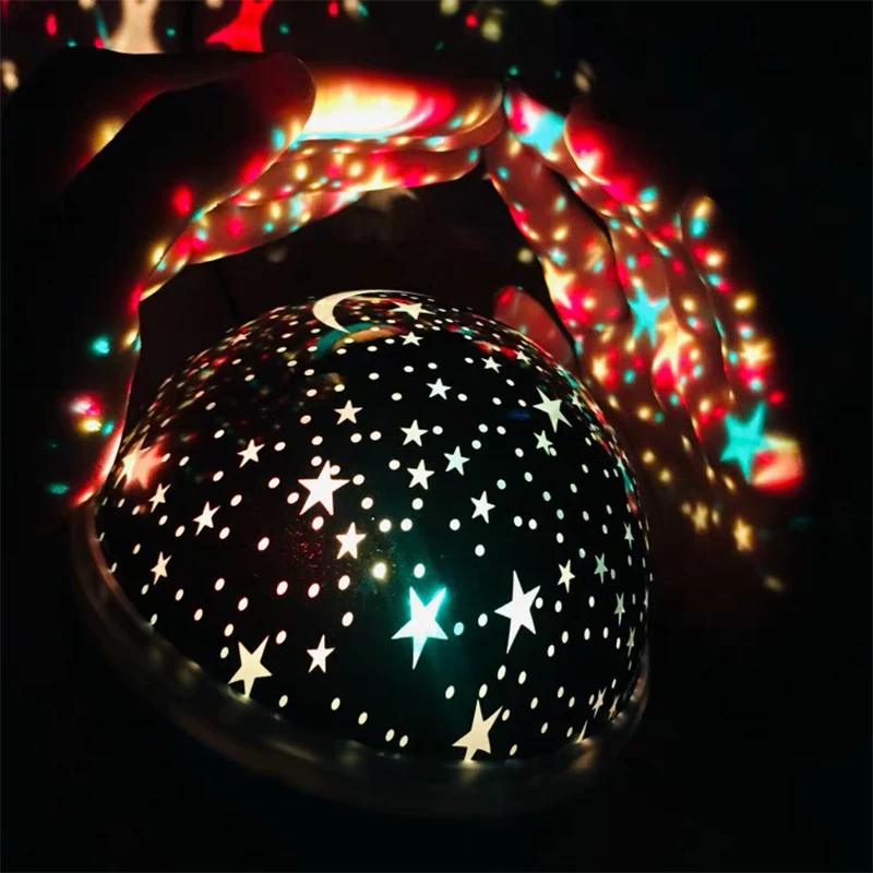 Starry Sky LED Night Light Novelty Luminous Lamp Romantic Projector Battery USB Night Light Creative Birthday Toy For Children