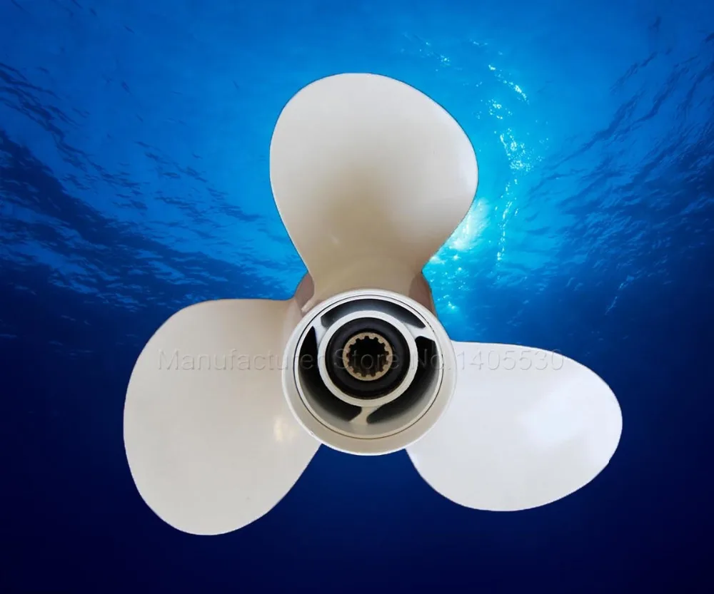 Propeller For  Yamaha Honda Parsun Hidea  Powertec  2stroke 48hp 4 stroke 60HP Boat Engines 113/8x12-G