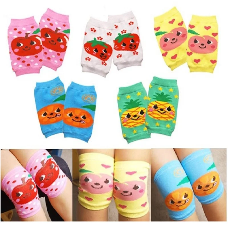 5pairs Baby Girls Leg Warmers Infant Knee Pads Children Clothes Kids elbow Protector Safety Crawl Kneecaps Animal Sock