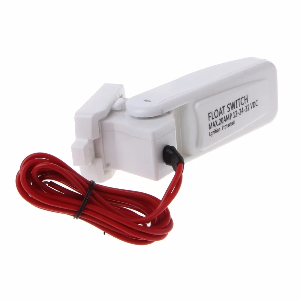 for DC Bilge Pump Switch Ignition Protected Float Switch 20A 12-24-32VDC Automatic Electric Water Pump Float Switch