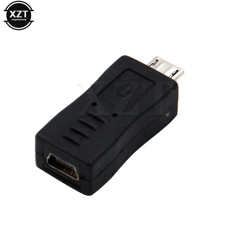 새로운 범용 마이크로 USB 남성-미니 USB 여성 B 유형 충전기 어댑터, 커넥터 변환기, 1 개