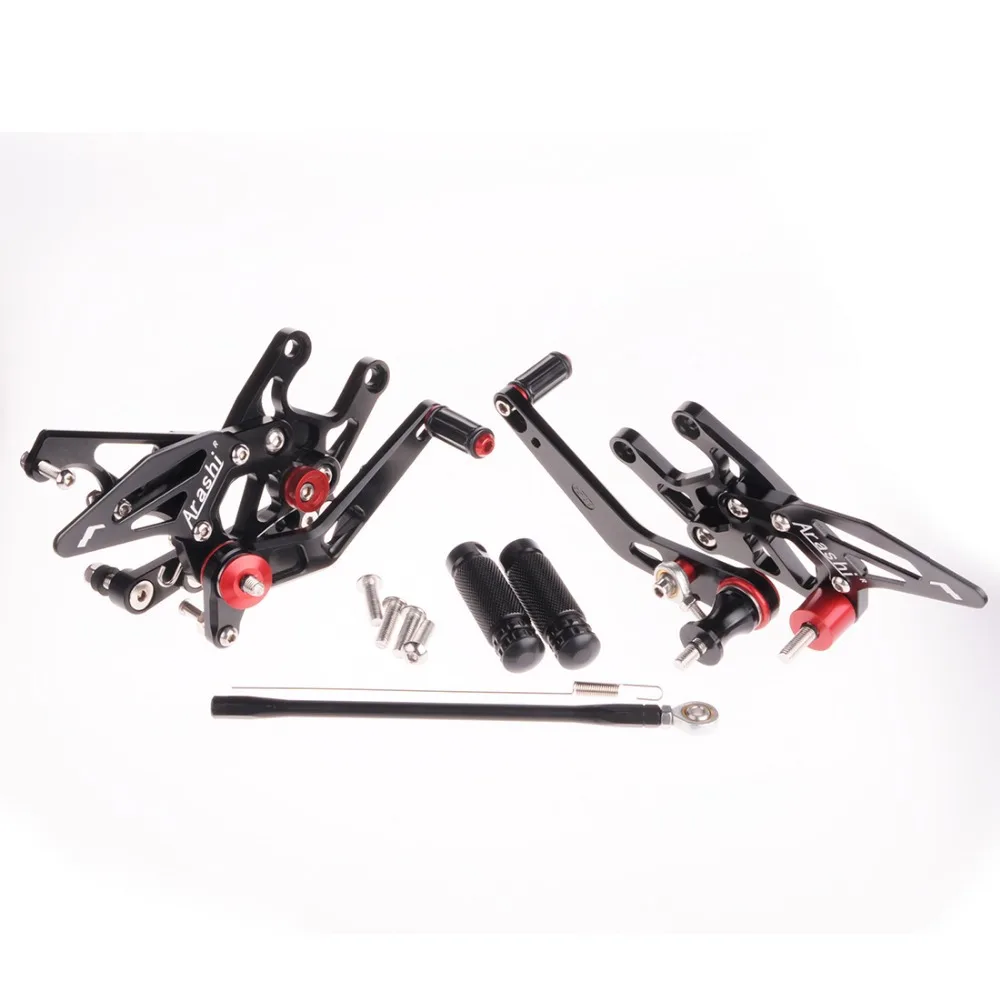 Wotefusi Motorcycle Adjustable Rear Sets Footrest Foot Rest Pegs For HONDA CBR 1000 R 2008 2009 Black  [TT17]