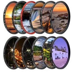 KnightX FLD UV CPL ND2 ND4 ND8 Star gnd Camera Lens Filter For canon sony nikon 49mm 52mm 55mm 58mm 67mm 72mm 77mm photography