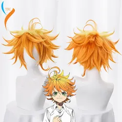 2019 Emma Cosplay Wig Anime Yakusoku no Neverland Women Orange Cosplay Wig 63194 The Promised Neverland Emma Cosplay