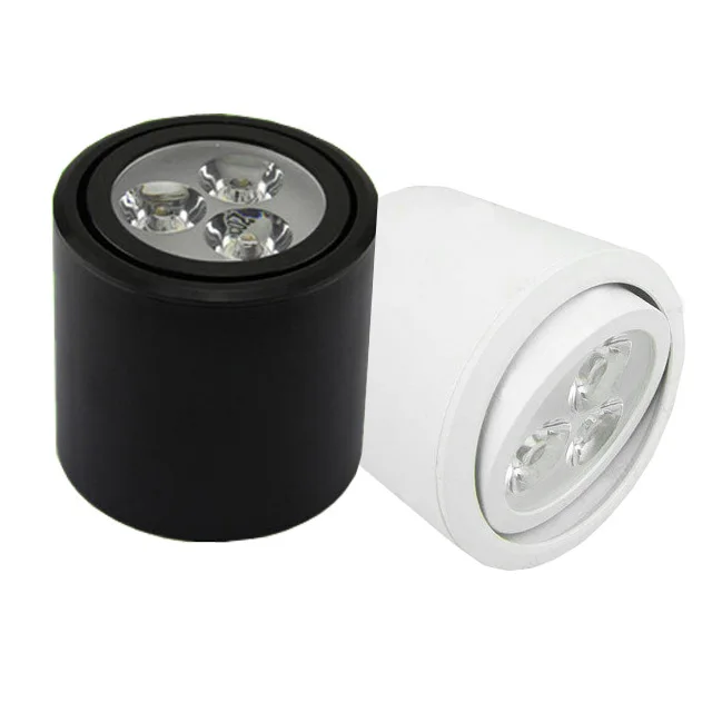 Dimmable/Not 3W/5W/7W/9W/12W LED Ceiling Light Round Lamp Downlight  White/Black Shell Living Room Office