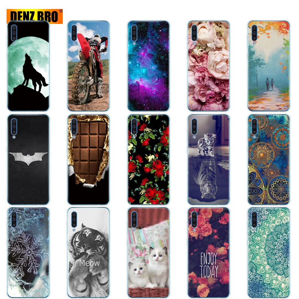 Coque For Samsung Galaxy A50 Case bumper Silicone Transparent Back Cover Phone For Samsung A50 A505 A505F SM-A505F Soft Case 6.4