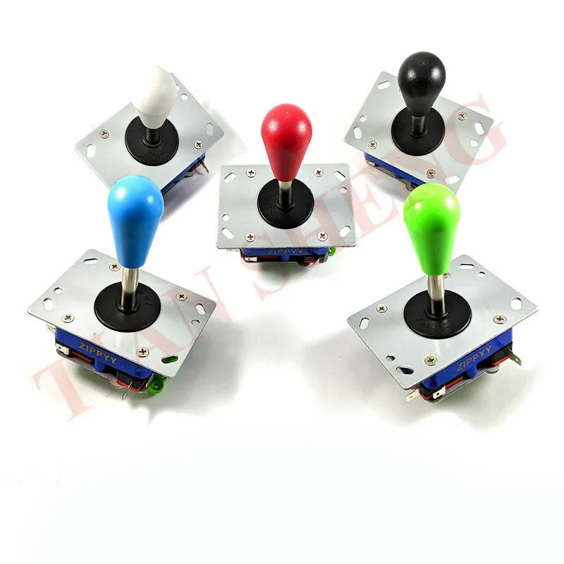 1PC Oval ball top ZIPPY Long shaft Joystick with Microswitches bat ball 2 way 4 ways and 8 ways joystick arcade machine parts