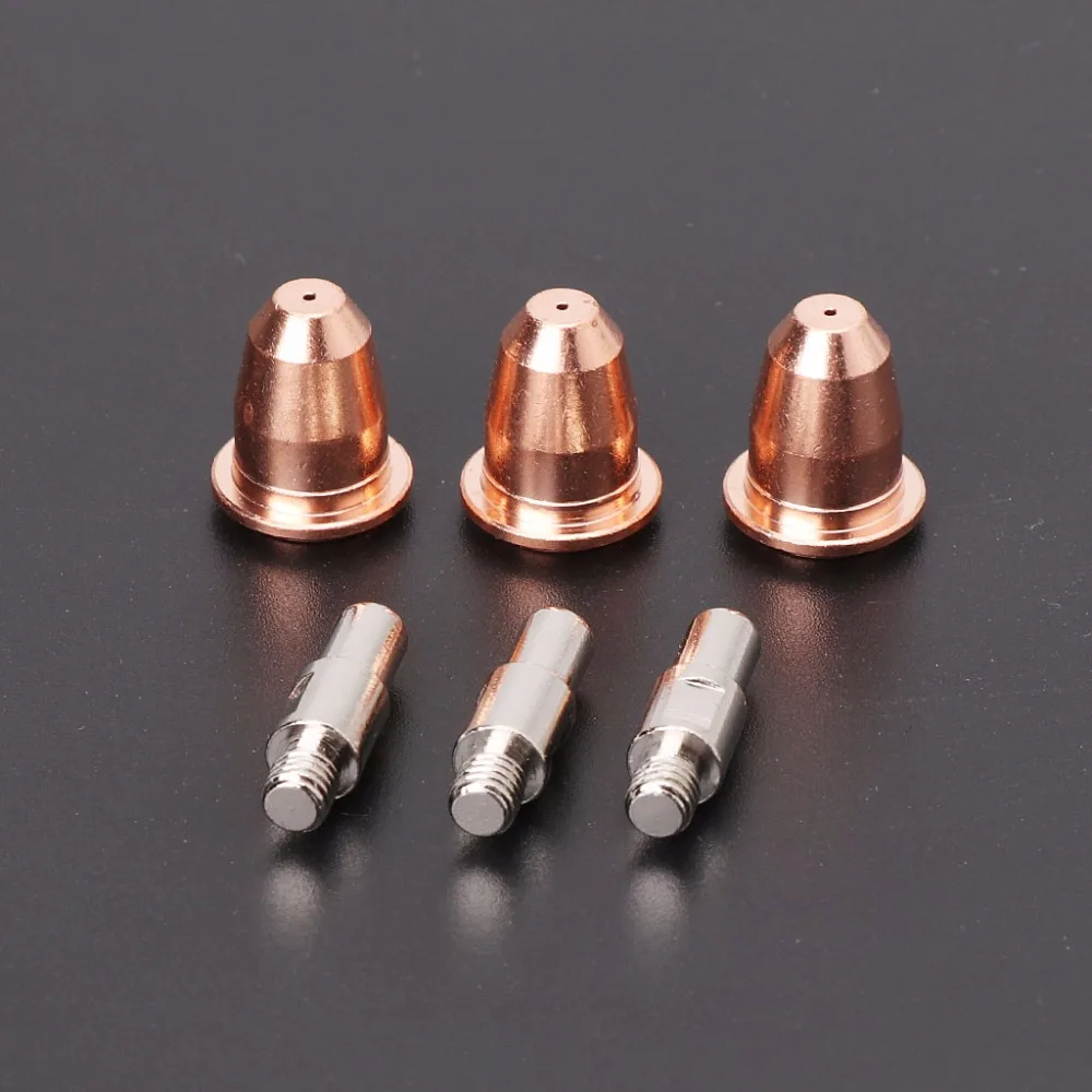 10Pcs / Set S45 Consumables Kit Electrode 0.8mm Nozzle Tip For Plasma Cutter Torch