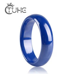 Good Quality Blue Ceramic Rings For Women Men 6mm Never Fade  Color Comfort Fit Healthy Rings Wedding Christmas Gift Wholesale