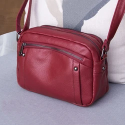 Genuine Leather Women Shoulder Bag Fashion Small Crossbody Bags for women Luxury Handbags and Purse Female Tote Messenger Bag